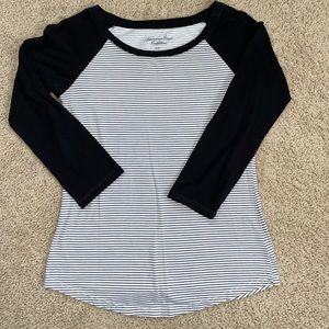AE Striped Baseball Tee